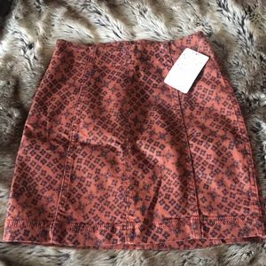 NWT FREE PEOPLE JEAN SKIRT